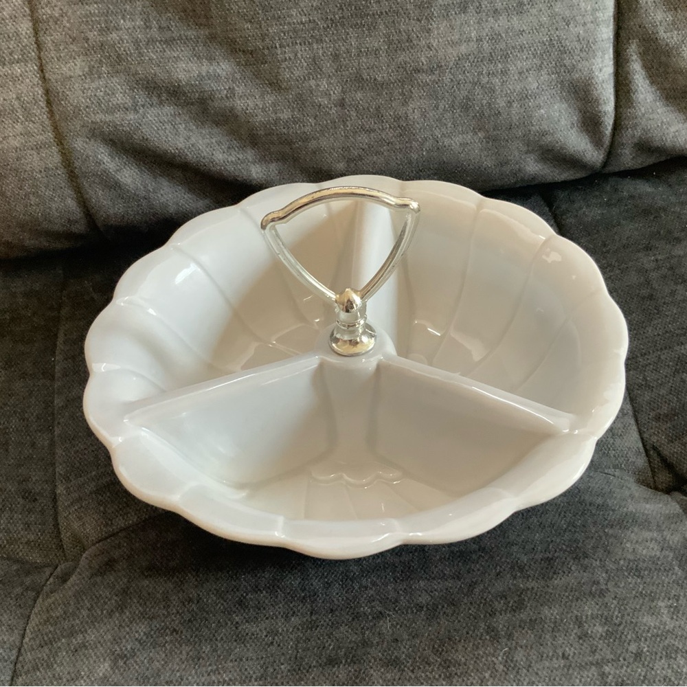 Vintage California Pottery Mid-Century Divided Bowl